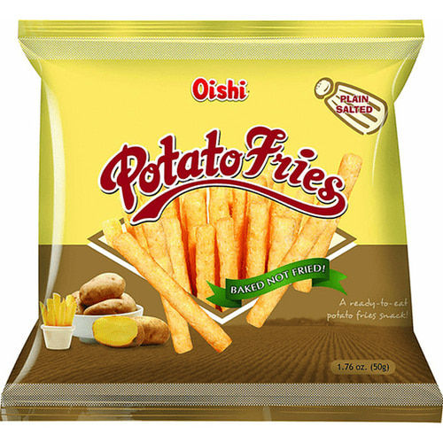 oishi potato fries plain salted 오이쉬 포테이토 플레인 50g