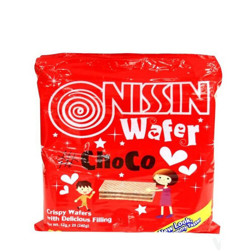 필리핀 과자 NISSIN WAFER CHOCO KING  nissin wafer choco 12g 20's