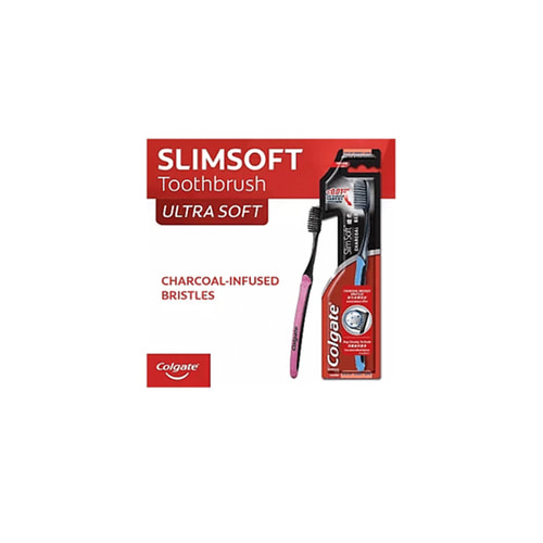 콜게이트 슬림 소프트 칫솔 Colgate Slim Soft Charcoal Toothbrush