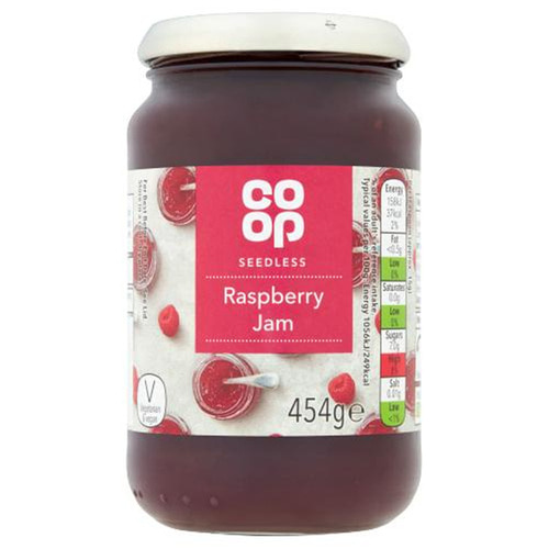 Co op Raspberry jam 454g