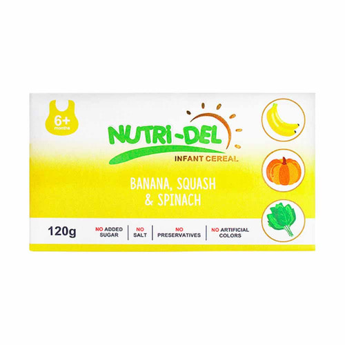 Nutri 필리핀 인기 세제 델 Del Banana squash spinach 120g