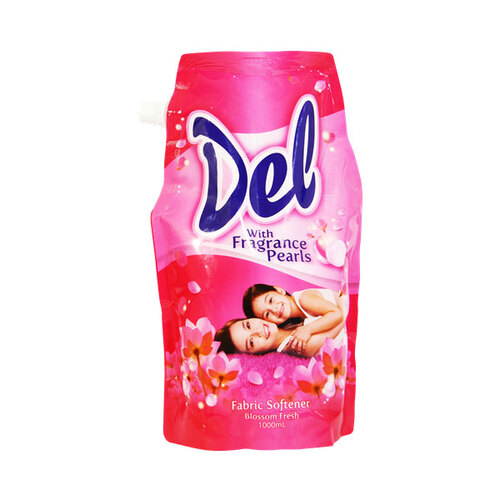 DEL FABRIC CONDITIONER BLOSSOM PINK 1L REFILL