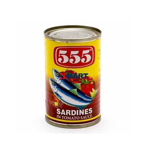 필리핀 555 Sardines Tomato Sauce W/ Chili 155G