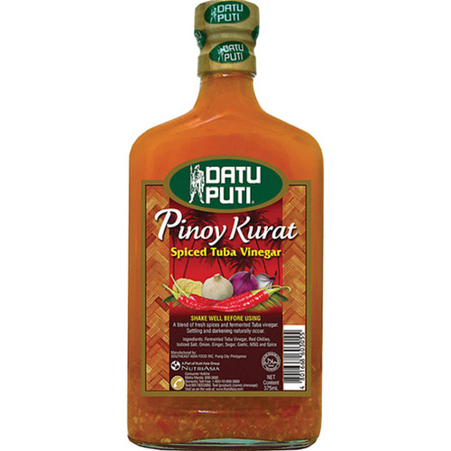 Datu Puti Vinegar Pinoy Spice 다튜 푸티 비너거 피노이스파이시 375ml