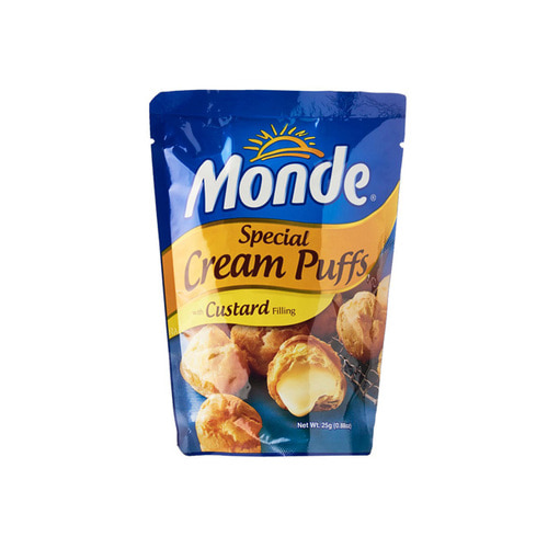 몽드 카스타드 크림 Monde Custard Cream Puffs 25G