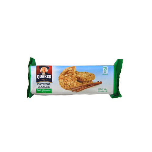 퀘이커 오트밀 귀리쿠키 Quaker Oatmeal Cookies Apple and Cinnamon flavor 25g