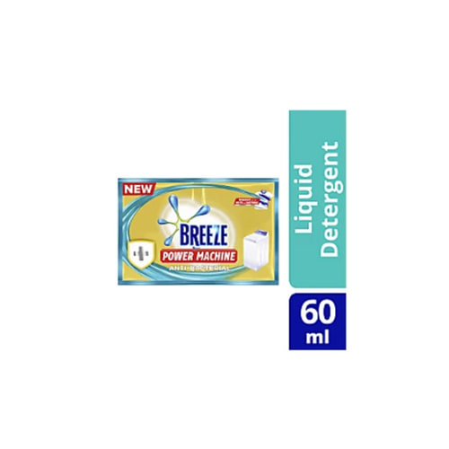 브리즈 Breeze Liquid Detergent Antibacterial Powermachine 60mL Sachet