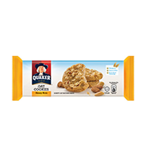 퀘이커 오트밀 귀리쿠키 Quaker Oatmeal Cookies Honey Nuts 108g