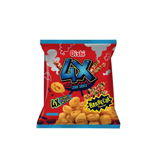 오이시 칩 Oishi Chip 4x Corn Snack Bbq | 24g