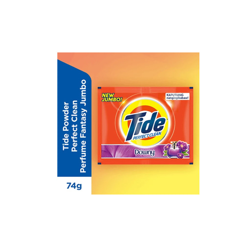 타이드 Tide Perfect Clean With Downy Perfume Fantasy Powder Detergent | 74g 6s