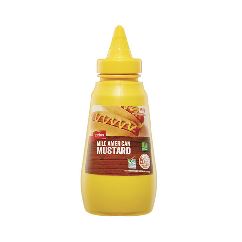 Coles mild american mustard 250g