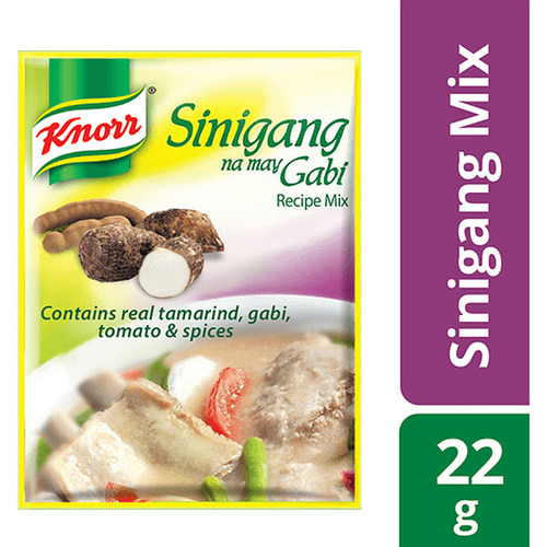 knorr sinigang mix w/gabi 크노르 시니강 믹스 가비  22g