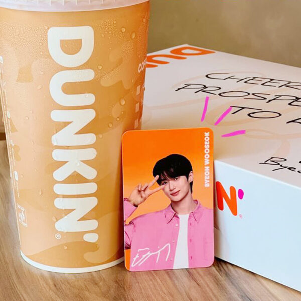 던킨 변우석 포토카드 실사스티커 필리핀 1차 2차 스티커 시그니처 머그컵