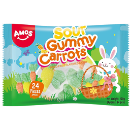 Amos Gummy 4D Sour Carrots | 120g