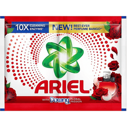 Ariel Detergent Powder with Downy Floral Passion | 56g x 6s