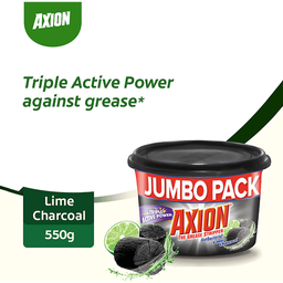 Axion Dishwashing Paste Lime Charcoal | 550g