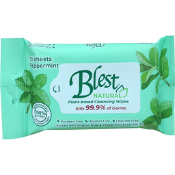Blest Natural Cleansing Wipes Peppermint | 15s