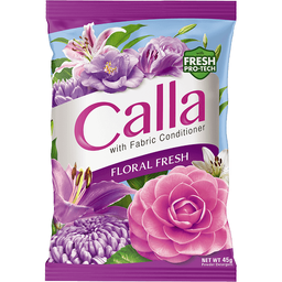 Calla Floral Fresh Powder Detergent with Fabric Conditioner | 45g x 6s