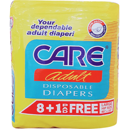 Care Adult Diaper Large | 8s