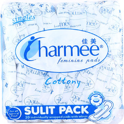 Charmee Napkin All-Flow with Wings Sulit Pack | 20S