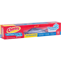 Cheers Multi-Purpose Freezer Bags Extra Wide | 15S