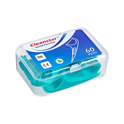 Cleanstar Dental Floss Pick Box Mint | 60s