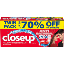 Close Up Anti-Bacterial Toothpaste Red Hot | 120g x 2s