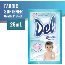Del Fabric Softener Gentle Protect | 26ml x 6s