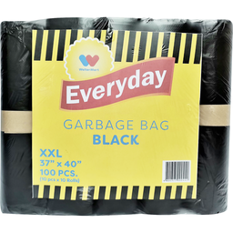 Everyday Garbage Bag Black XXL (37"x40") | 100s