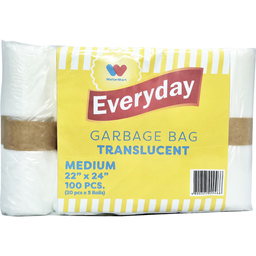 Everyday Garbage Bag Translucent Medium (22"x24") | 100s