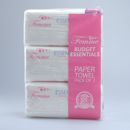 Femme Interfolded Paper Towel Pack of 3 | 120 pulls x 3s