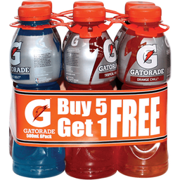 Gatorade Sports Drink Assorted | 500ml x 5+1