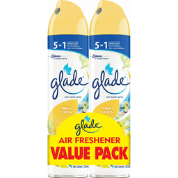 Glade Air Freshener Fresh Lemon Twin Pack | 320ml x 2