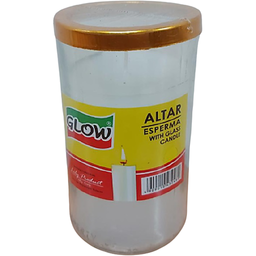 Glow Altar Esperma with Glass Candle | pc