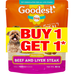 Goodest Dog Beef and Liver | 80g (Buy 1 Get 1 @ 35% off)