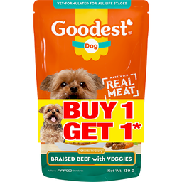 Goodest Dog Braised Beef Veggies | 130g (Buy 1 Get 1 @ 60% off)