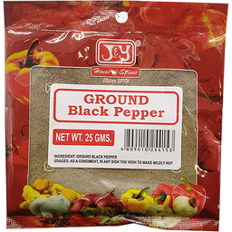 J&Y Spices Ground Black Pepper | 25g