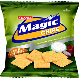 Jack 'n Jill Magic Chips Sour Cream 'n Onion Crackers | 28g