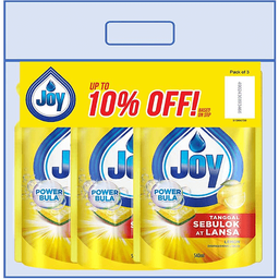 Joy Dishwashing Liquid Lemon Refill | 540ml x 3s