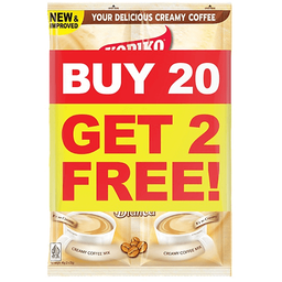 Kopiko Blanca Twin Pack | 58g x 20s (FREE 2s)