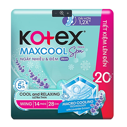 Kotex Napkin Maxcool 28cm | 14s