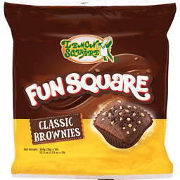 Lemon Square Fun Square Classic Brownies | 30g x 10s