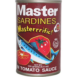 Master Sardines In Tomato Sauce Red | 155g