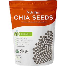 Nutrifam Organic Chia Seeds | 500g