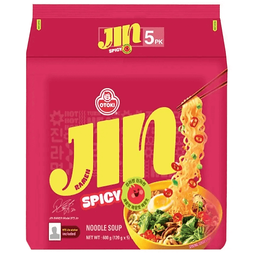 Ottogi Jin Ramen (Hot) Multipack | 120g x 5s