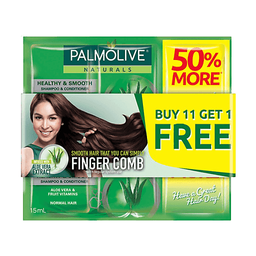 Palmolive Naturals Ultra Smooth Triple Sachet Shampoo | 15ml x 12s