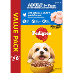 Pedigree Adult Chicken Value Pack 5+1 | 130g