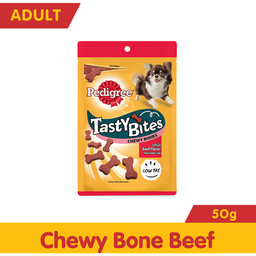 Pedigree Tasty Bites Chewy Bones Beef Flavor | 50g