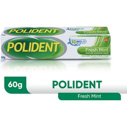 Polident Fresh Mint Denture Adhesive Cream | 60g