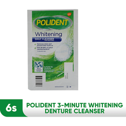 Polident Whitening Cleanser Tablet | 6s